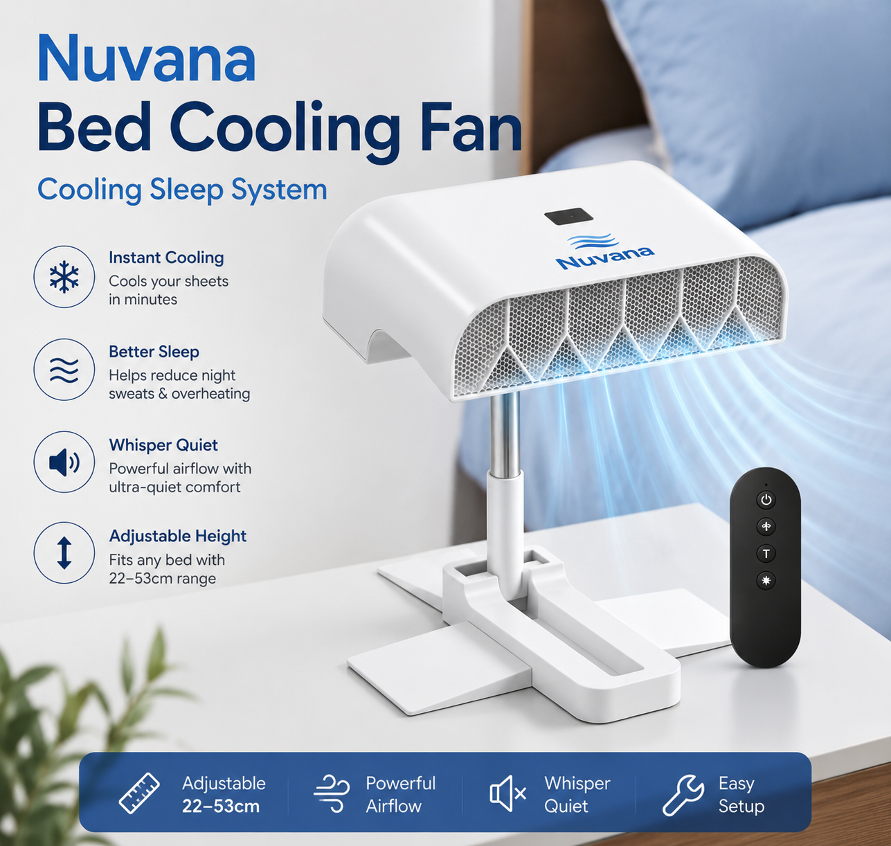 Nuvana™ Bed Cooling Fan
